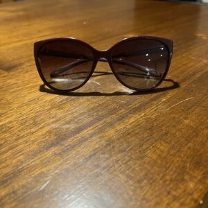 Tiffany & Co. Burgundy Sunglasses